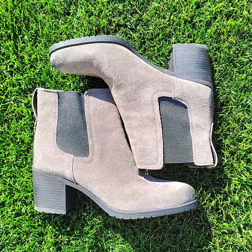 Sam Edelman Grey Suede Leather Bootie
